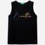 Tank top with glittery logo print