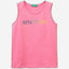 Tank top with glittery logo print
