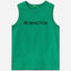 Tank top in 100% organic cotton with logo