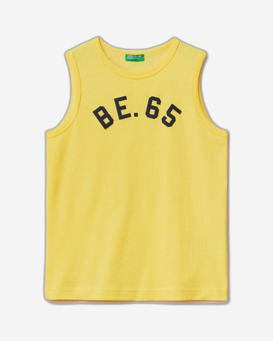 Tank top in 100% organic cotton with logo