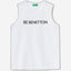 Tank top in 100% organic cotton with logo
