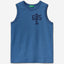 Tank top in 100% organic cotton with logo