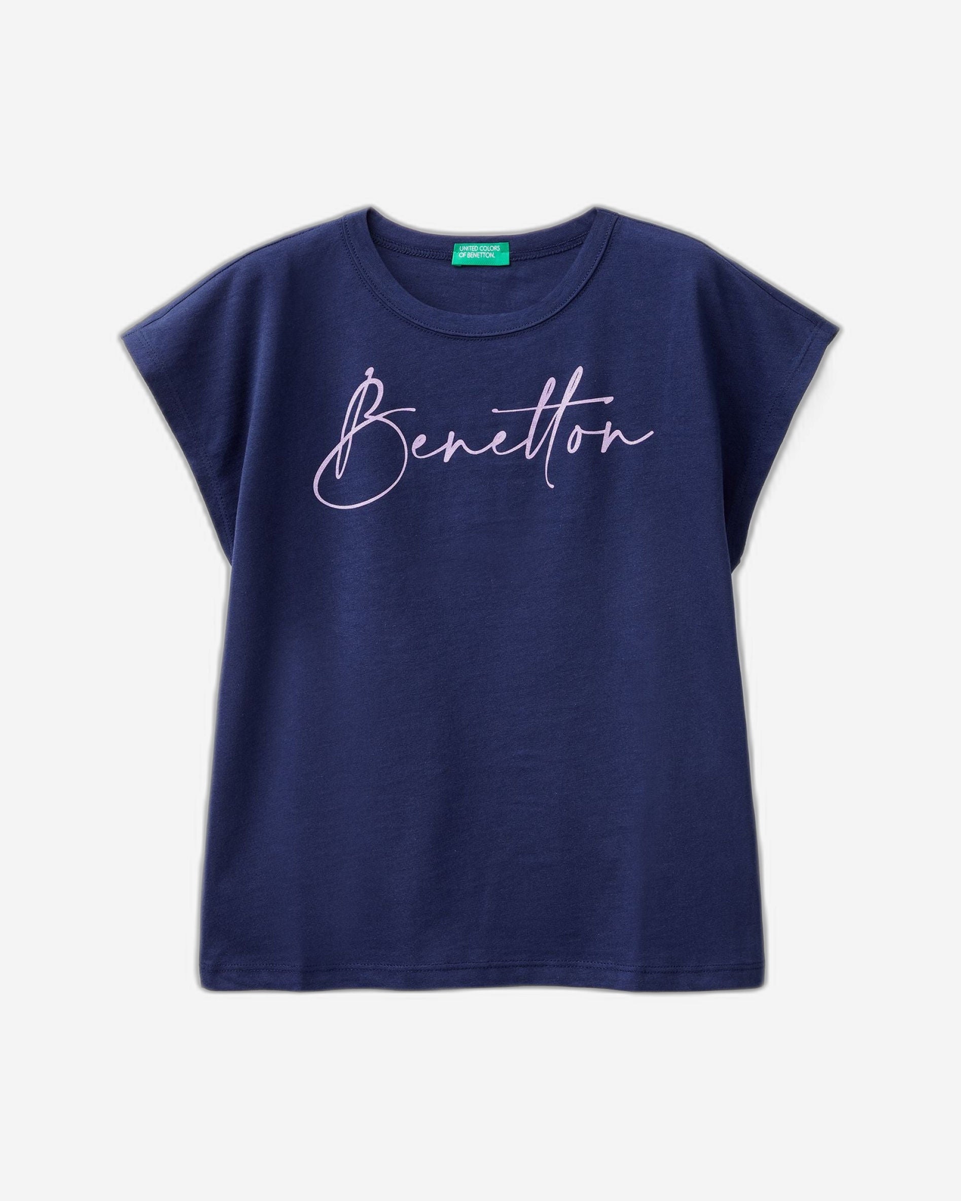 T-shirt with glitter print logo