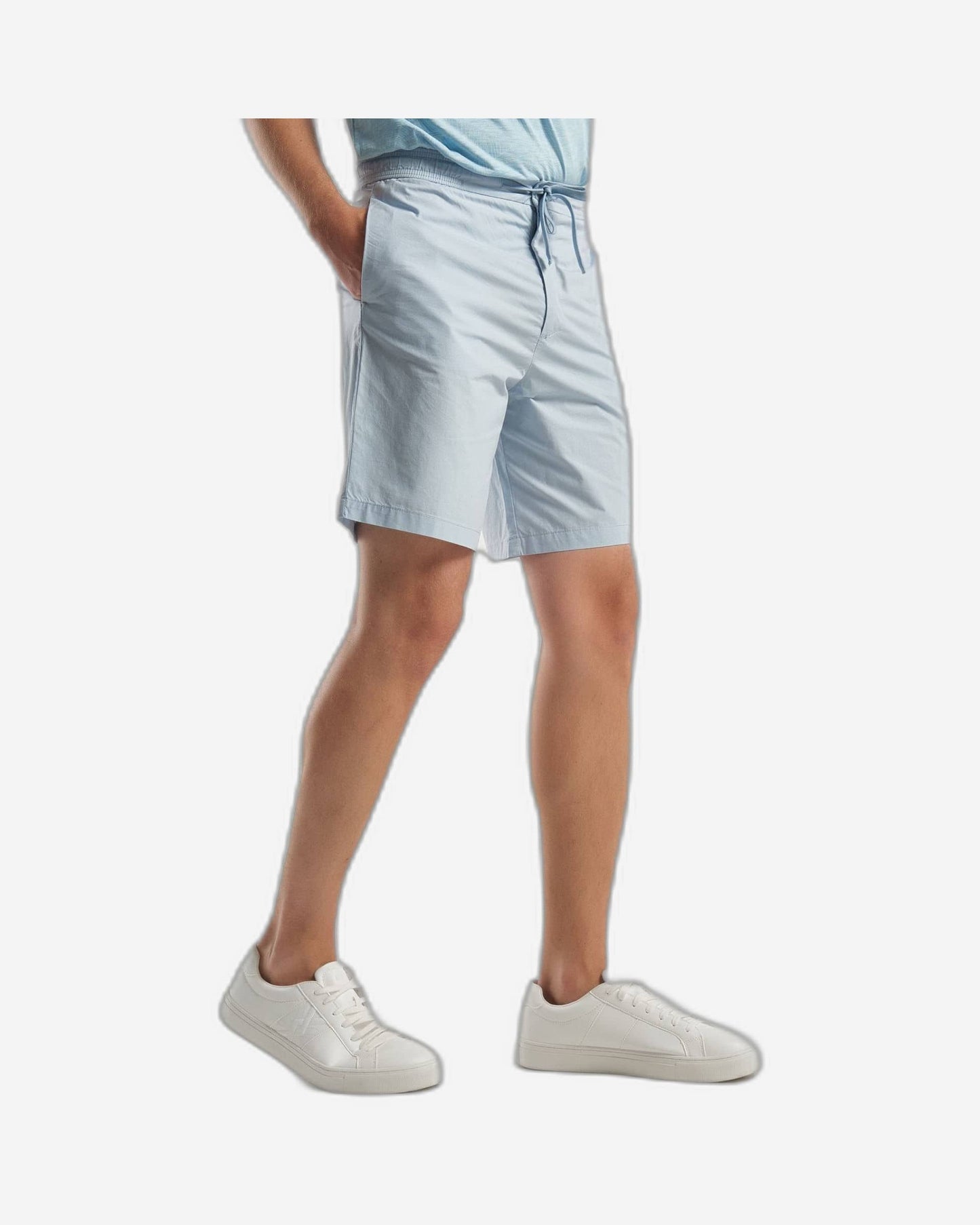 Shorts in canvas with drawstring