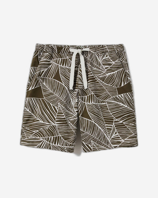 Bermudas with tropical print