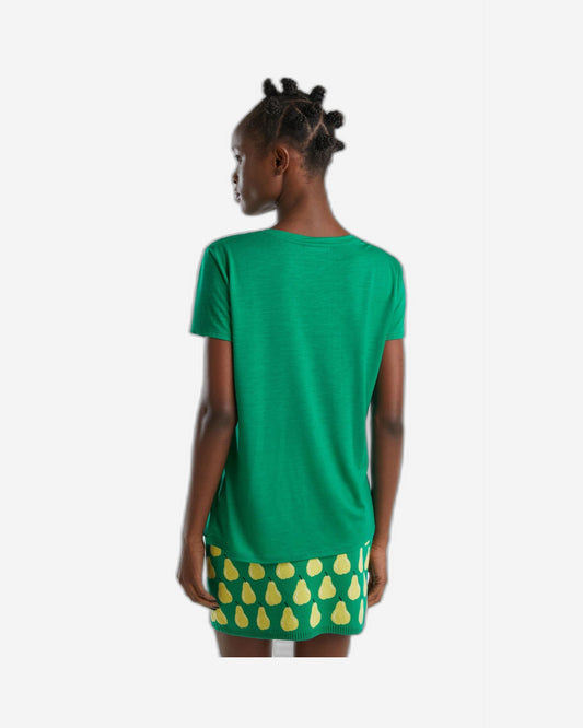 V-neck t-shirt in sustainable viscose