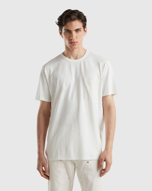 T-shirt with printed pocket