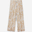 Printed trousers with drawstring