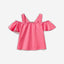 Short top with shoulder straps