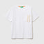 T-shirt with striped pocket