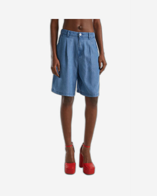 Bermudas in chambray