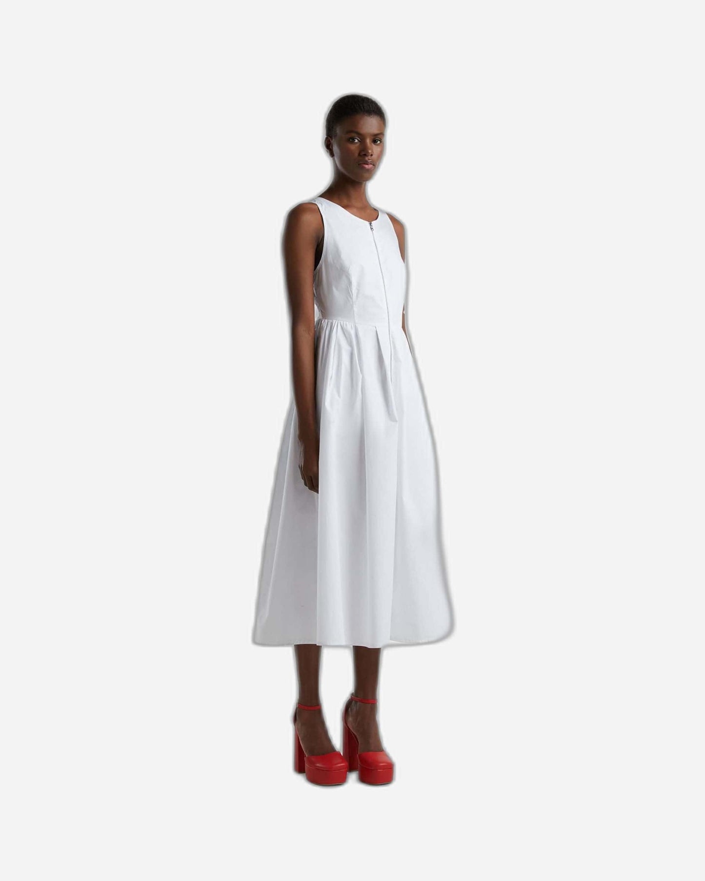 Long dress with zip