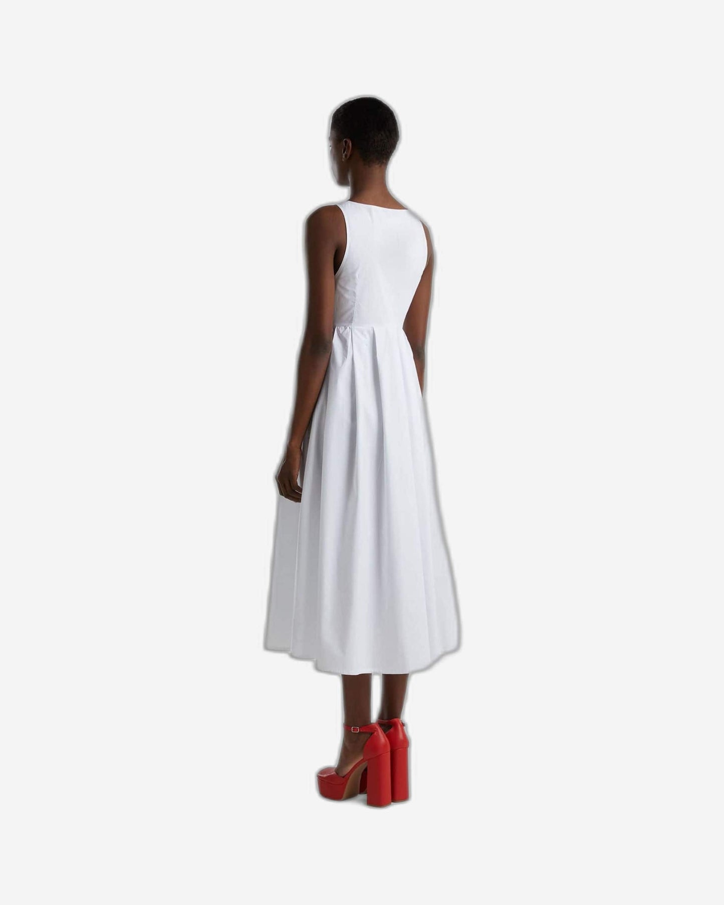 Long dress with zip