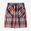 Checked bermudas with drawstring