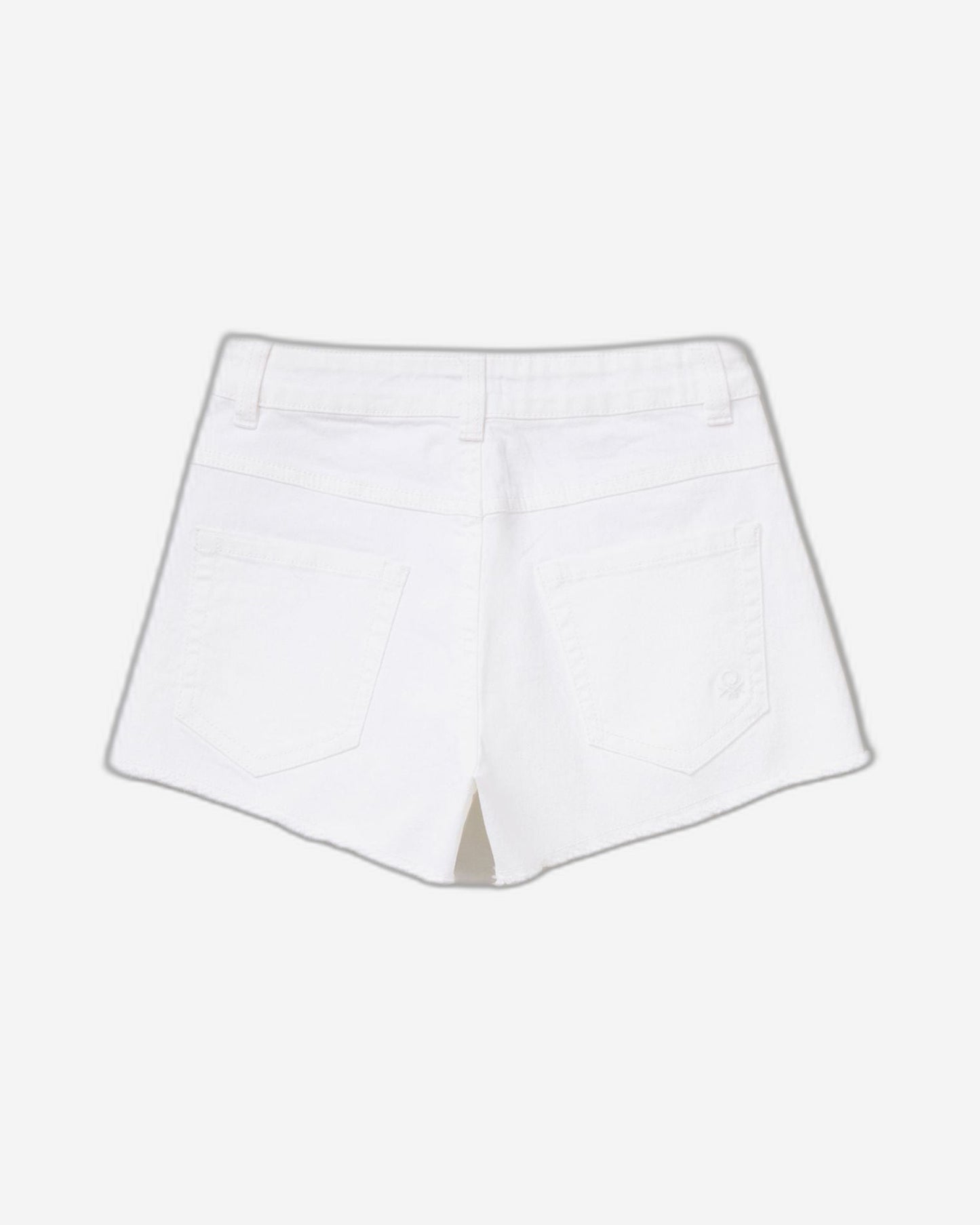 Frayed high-waisted shorts