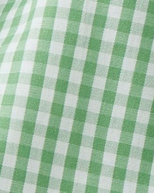 Vichy crop top with ruffles