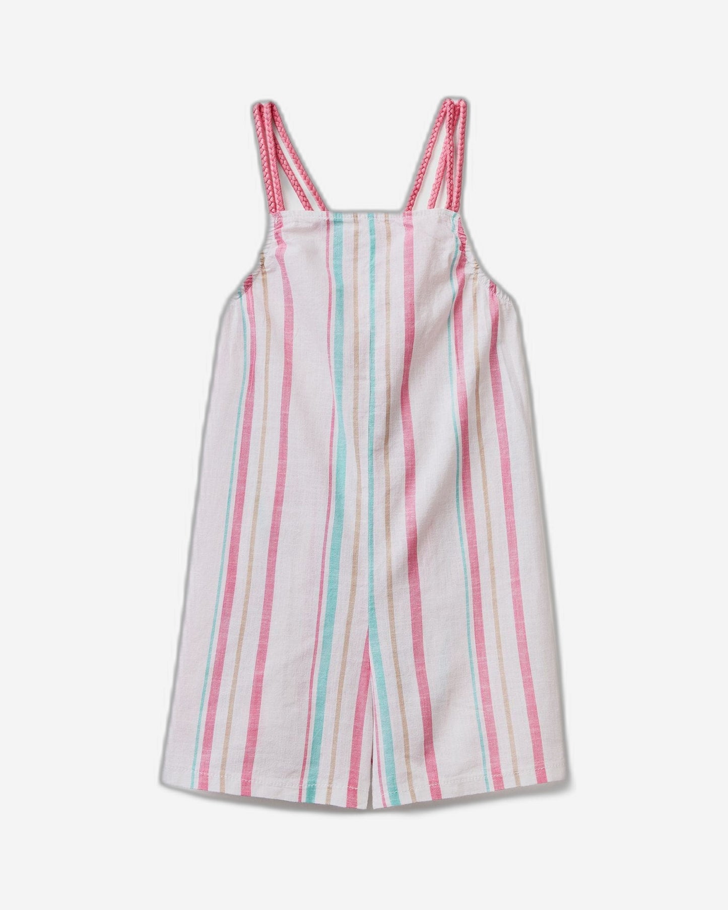 Striped cropped jumpsuit