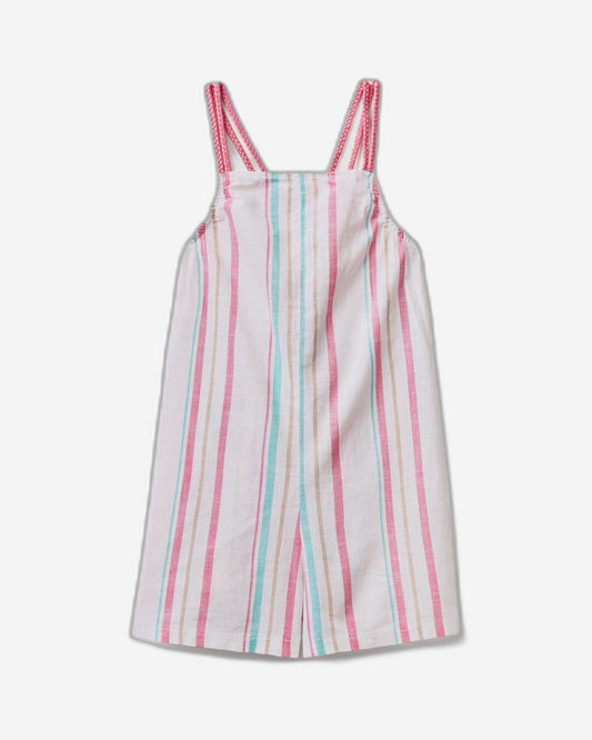 Striped cropped jumpsuit