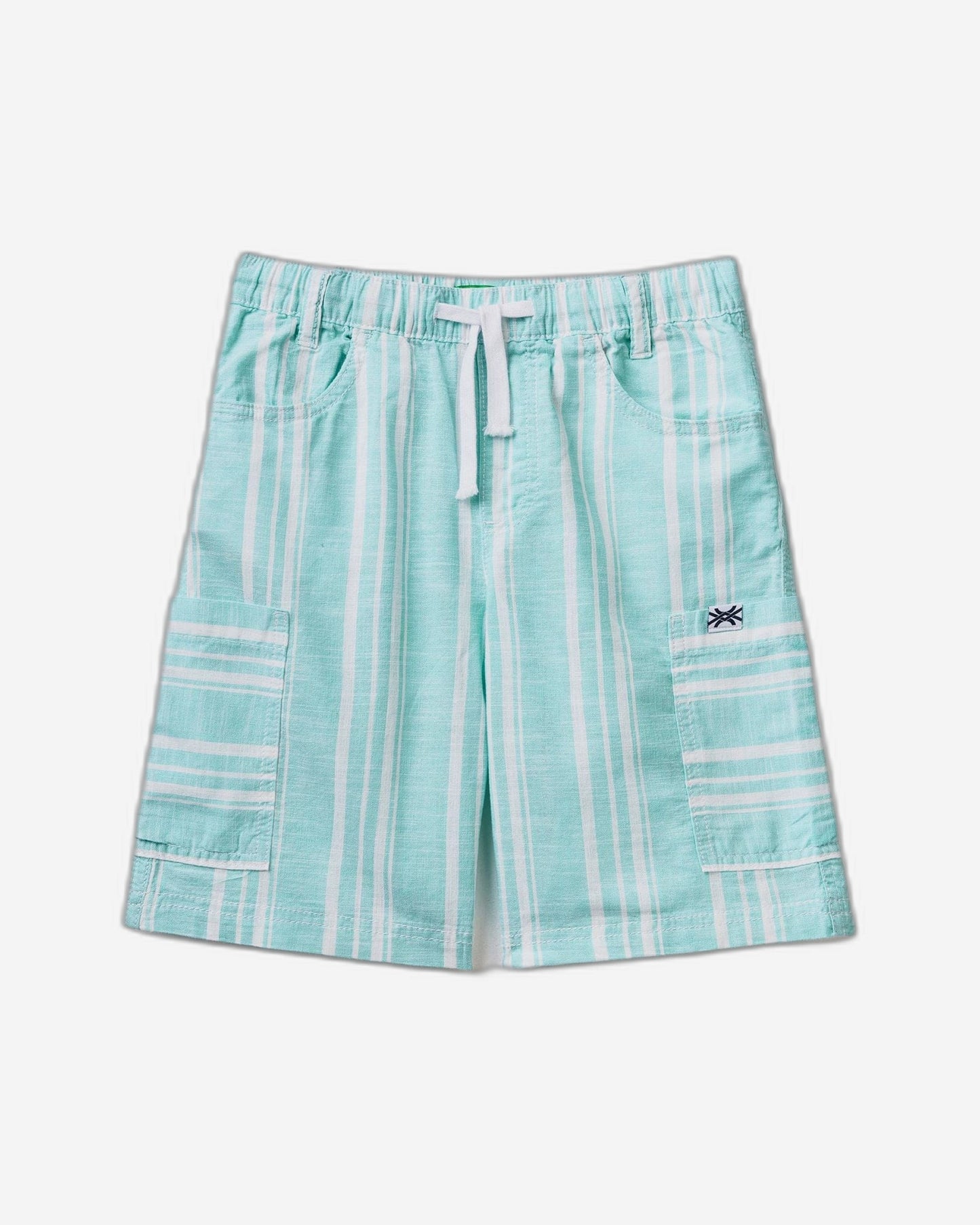 Striped cargo shorts