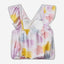 Tie-dye look crop top with rouches