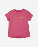 T-shirt in organic cotton with logo print