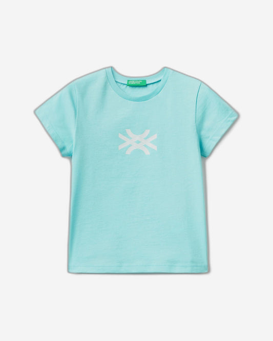 T-shirt in organic cotton with logo print