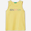 Tank top with glittery logo print