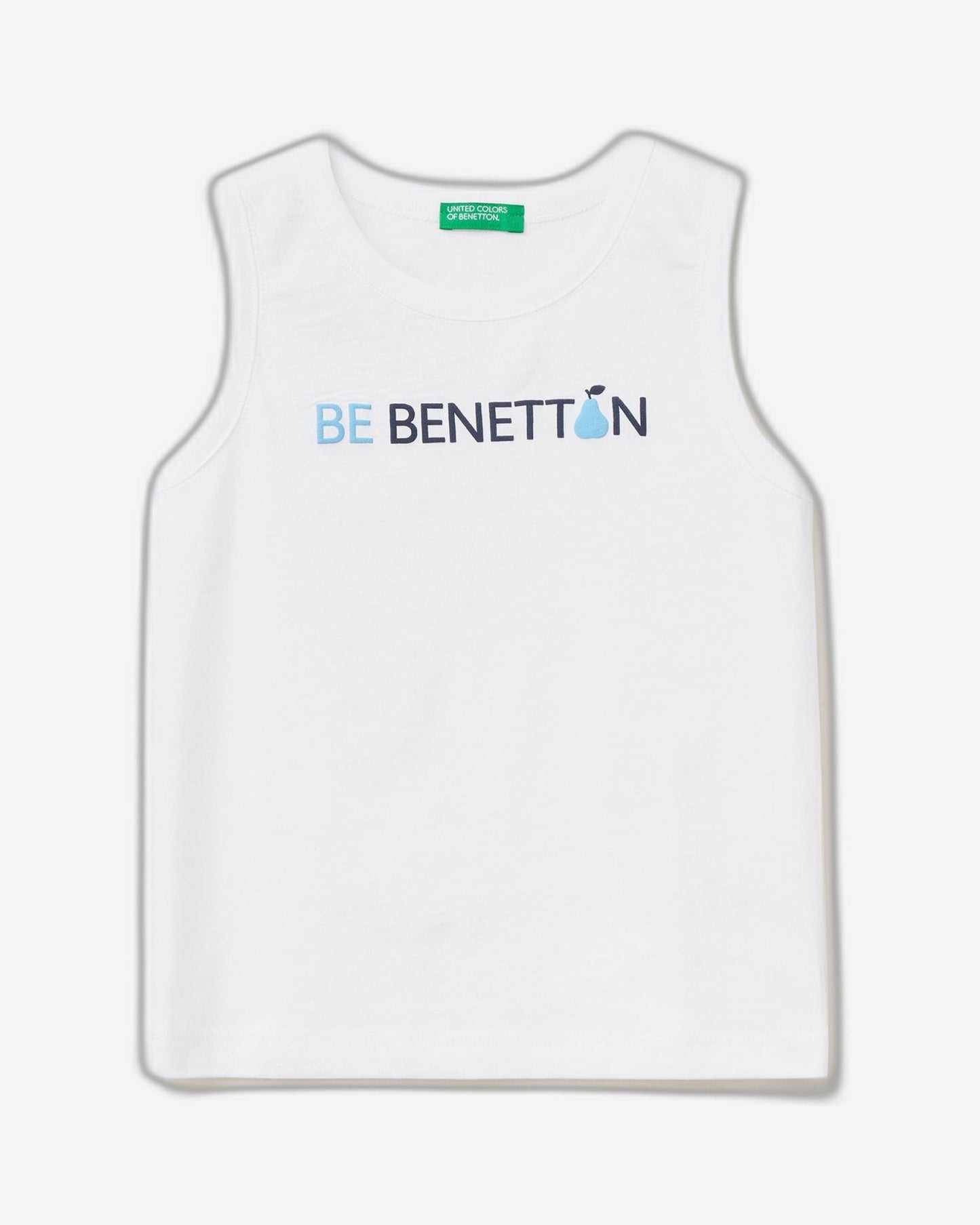 Tank top in 100% organic cotton with logo