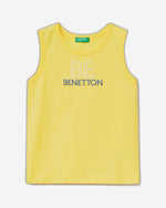 Tank top in 100% organic cotton with logo