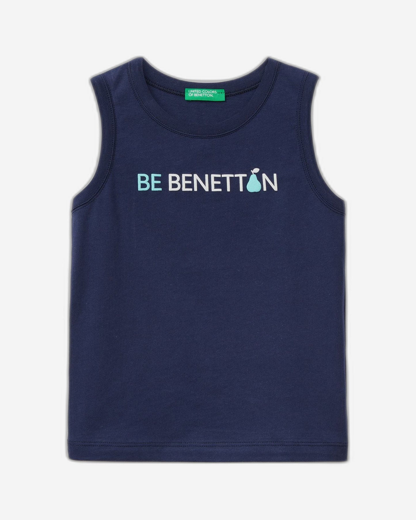 Tank top in 100% organic cotton with logo