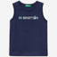 Tank top in 100% organic cotton with logo