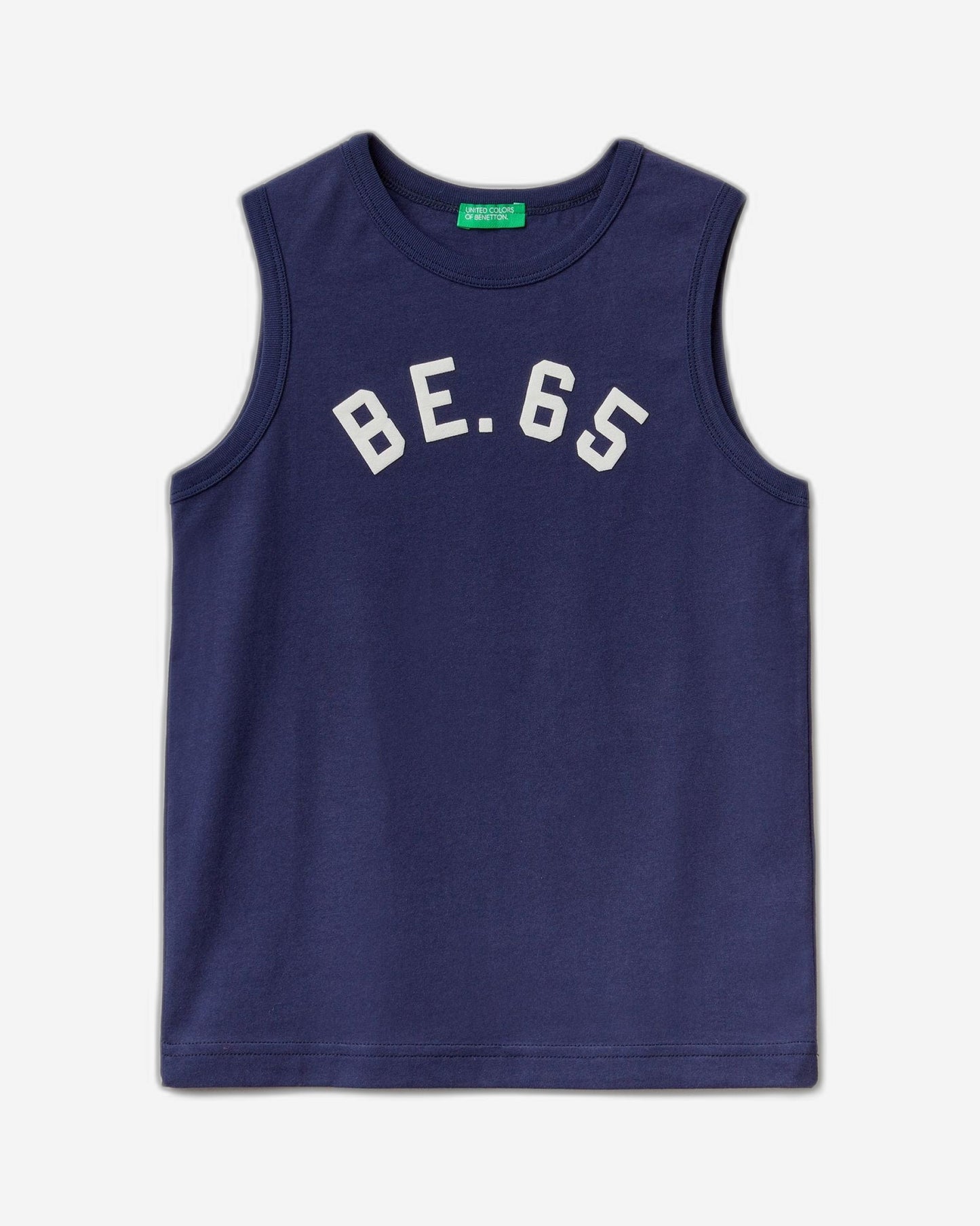 Tank top in 100% organic cotton with logo