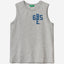 Tank top in 100% organic cotton with logo