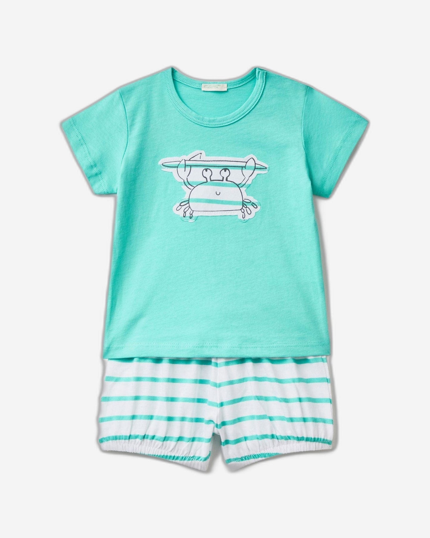T-shirt and shorts in pure cotton