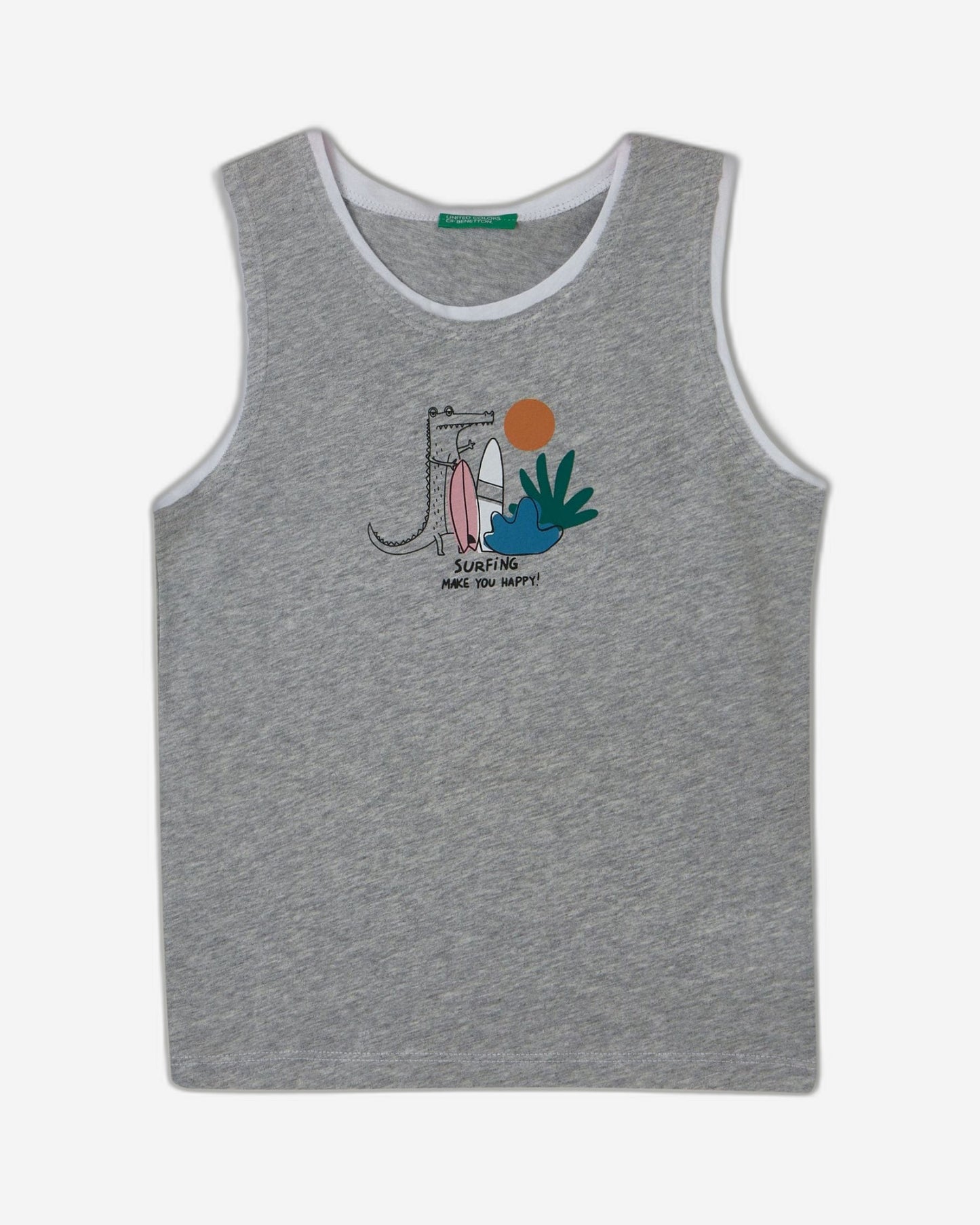 Lightweight tank top with print