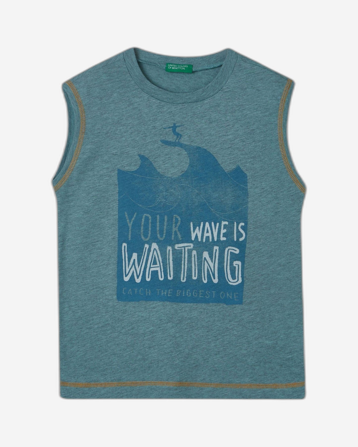 Marl tank top with slogan