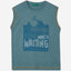 Marl tank top with slogan