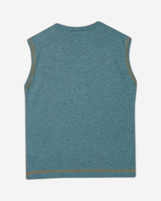 Marl tank top with slogan