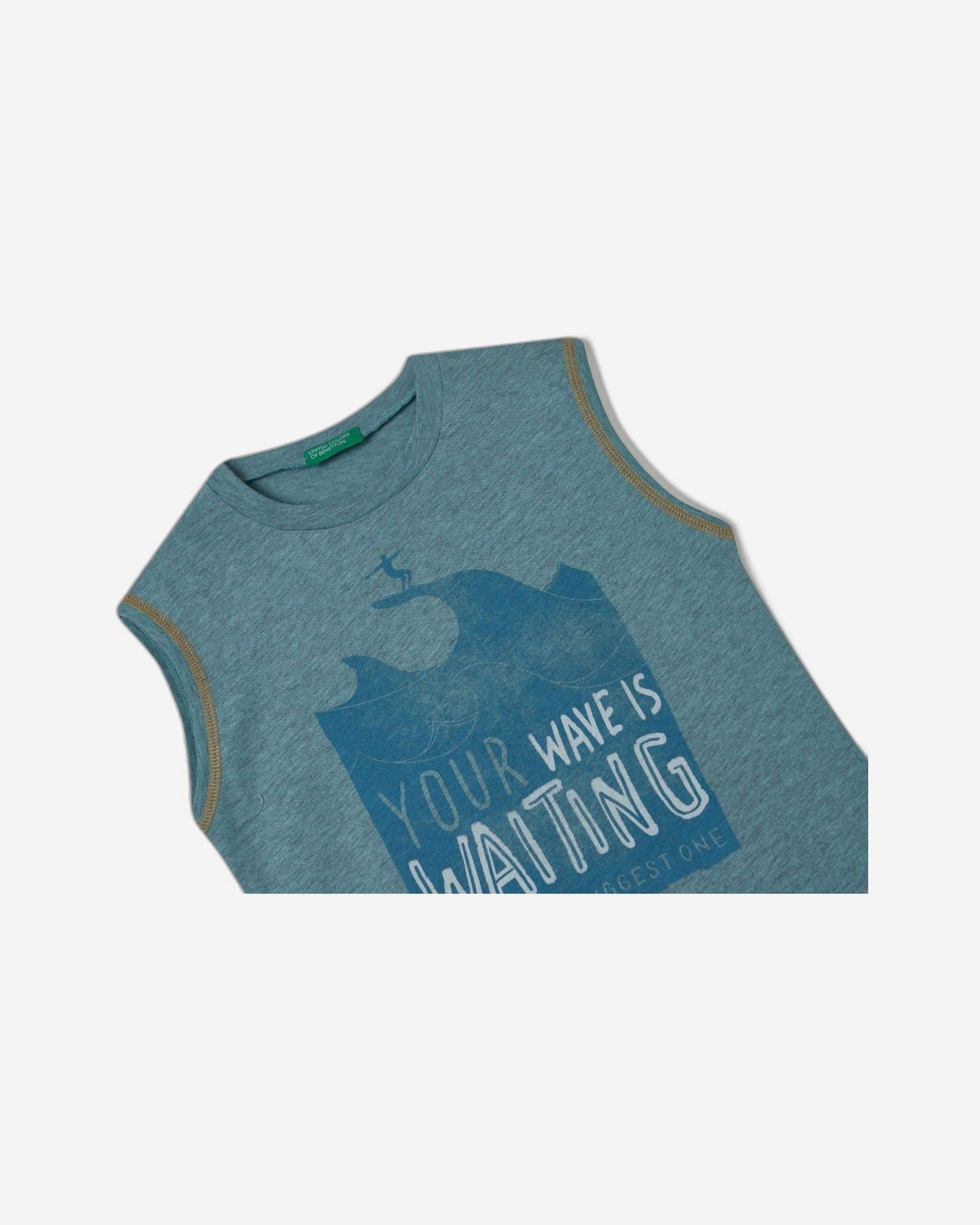 Marl tank top with slogan