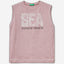 Marl tank top with slogan