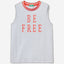 Tank top with maxi print