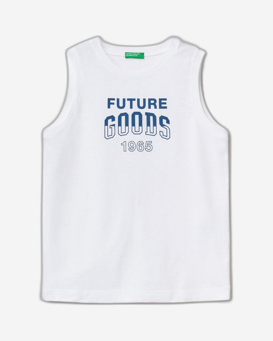 Tank top with text print