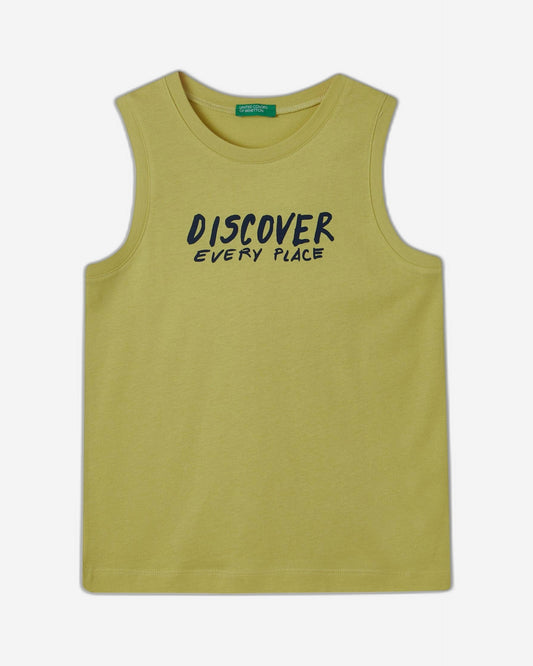Tank top with text print