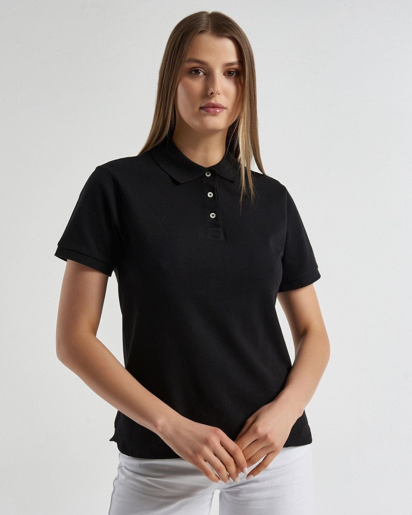 Polo in stretch organic cotton