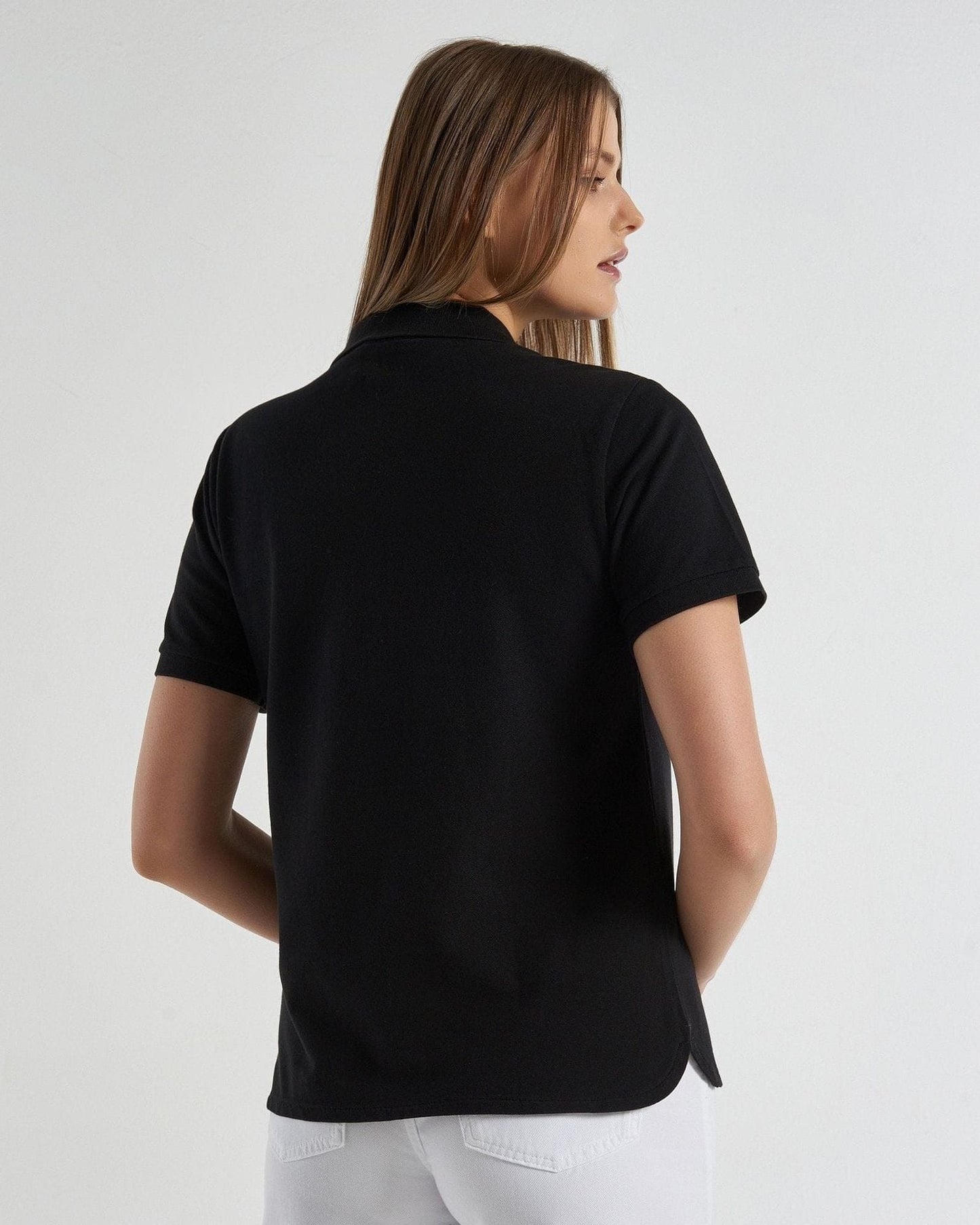 Polo in stretch organic cotton