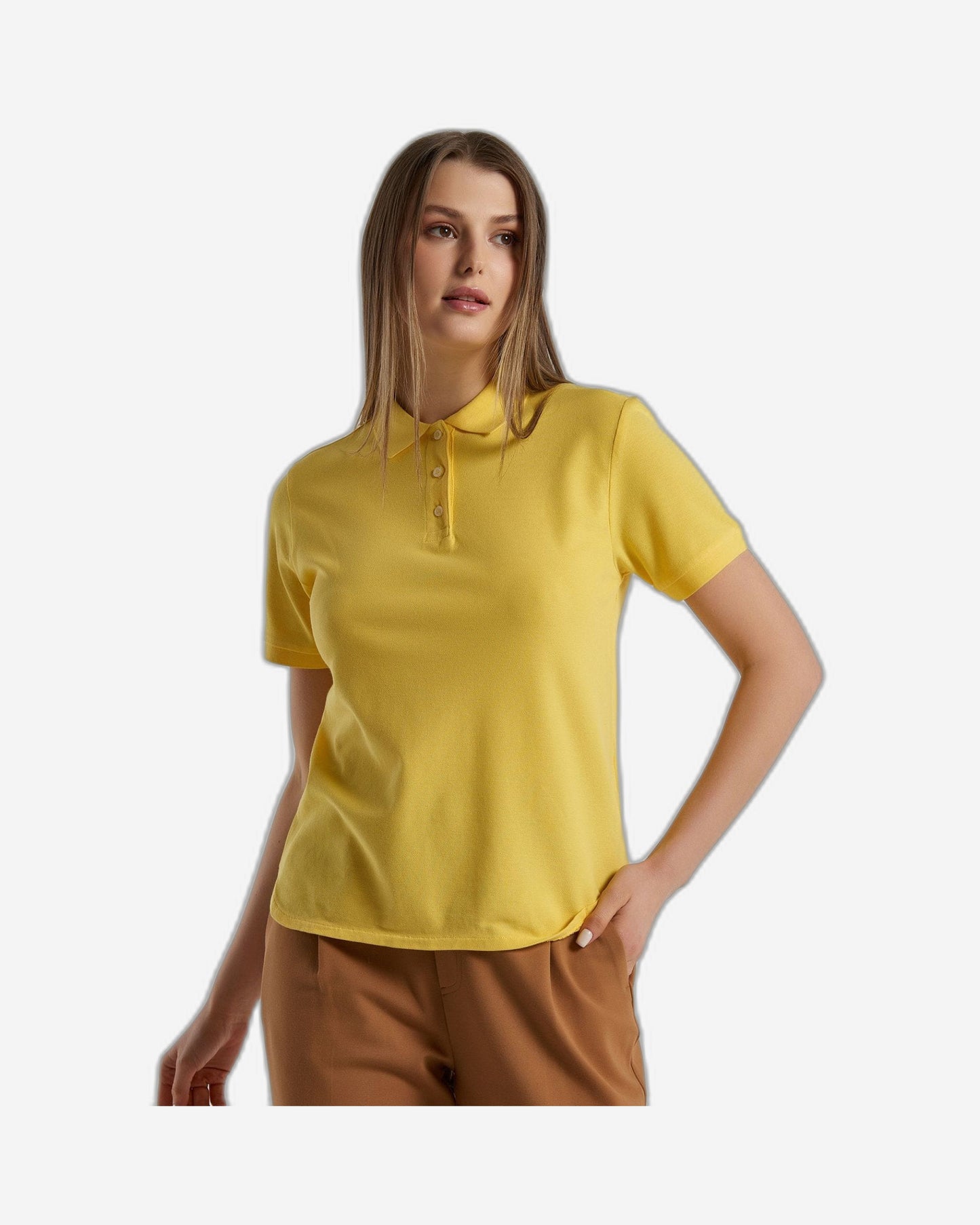 Polo in stretch organic cotton