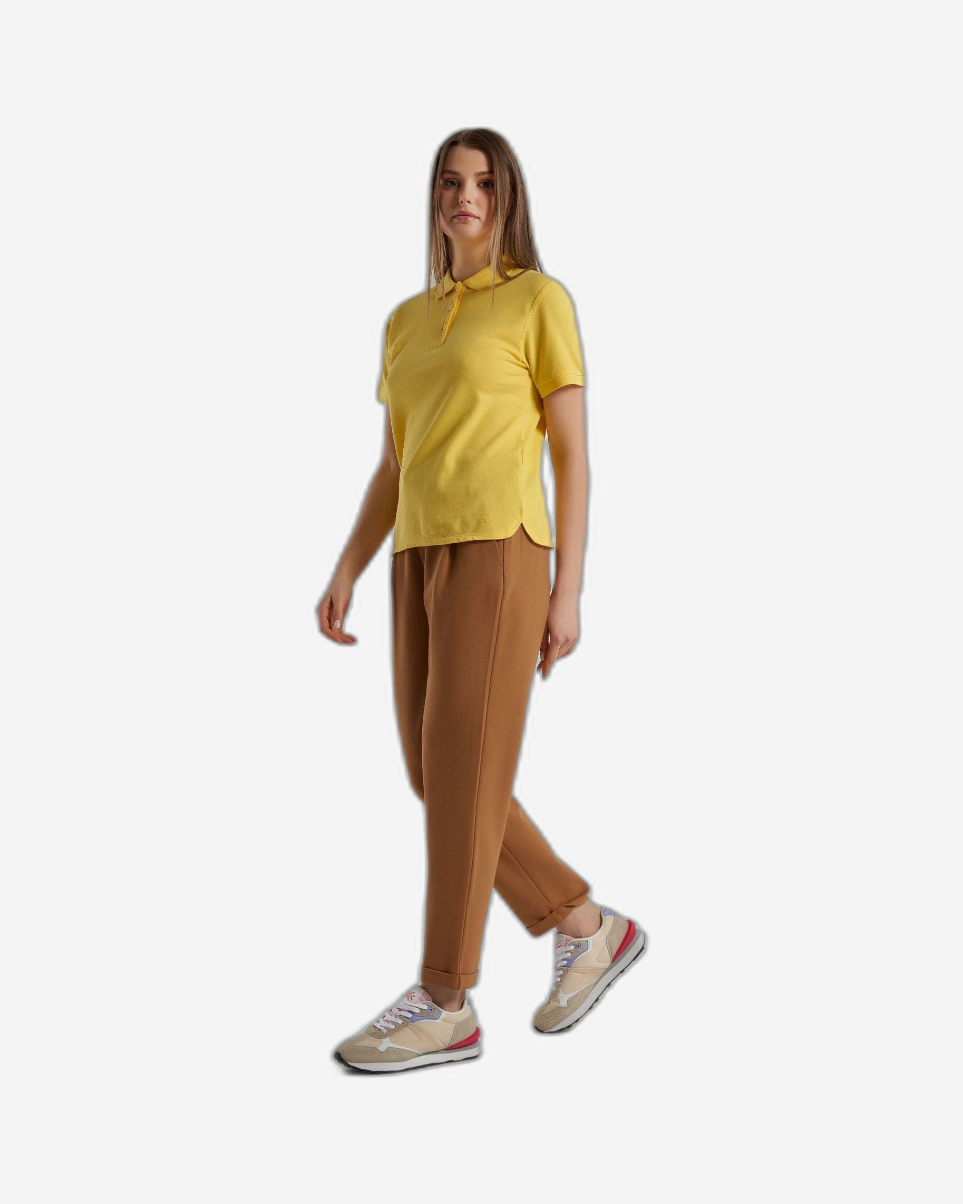 Polo in stretch organic cotton