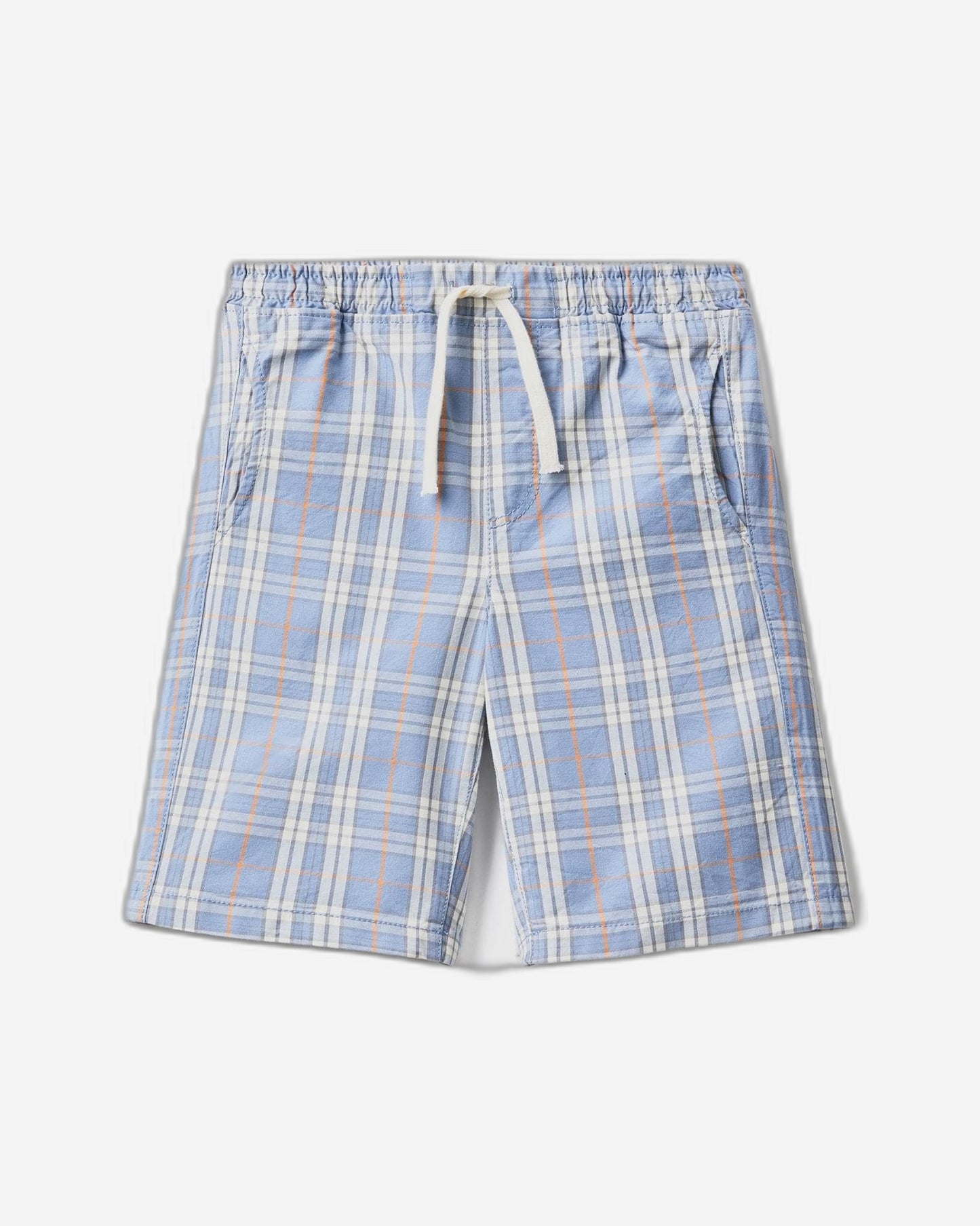 Check shorts in 100% cotton