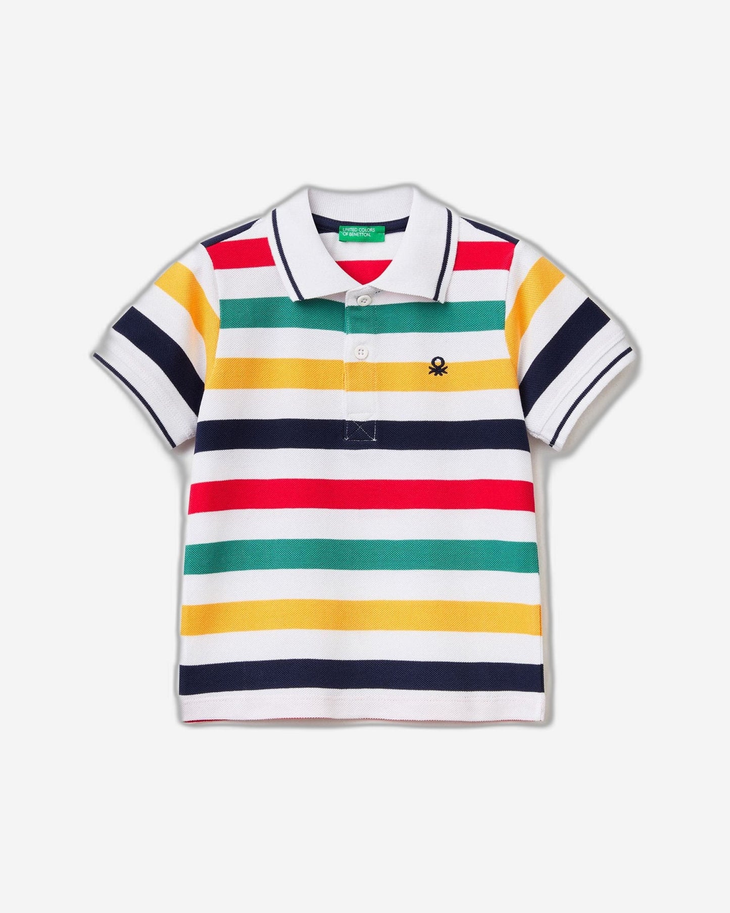 Short sleeve polo with stripes