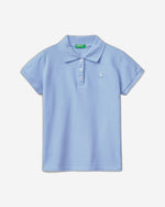 Short sleeve polo in organic cotton